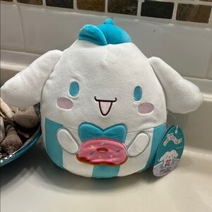 Squishmallows White and Blue Stuffed Animal